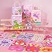 Vanblue 96Pcs Pink Dinosaur Party Favors Dino Themed Party Birthday Decorations Decorate The Birthday Party Supplies for The Girls Gifts Fillers Classroom Rewards Goodie Bag Stuffers - Image 4