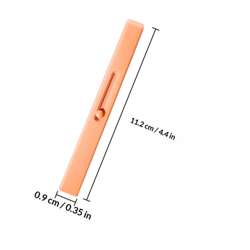 Healeved Portable Retractable Lip Brush Warm Orange, Lipstick Applicator Makeup Tool for Travel and Daily Lip Makeup - Image 2