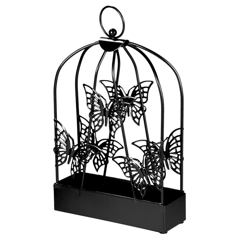 Metal Butterfly Mosquito Incense Holder Fireproof Ash Catcher Tray for Indoor Outdoor Use - Image 2