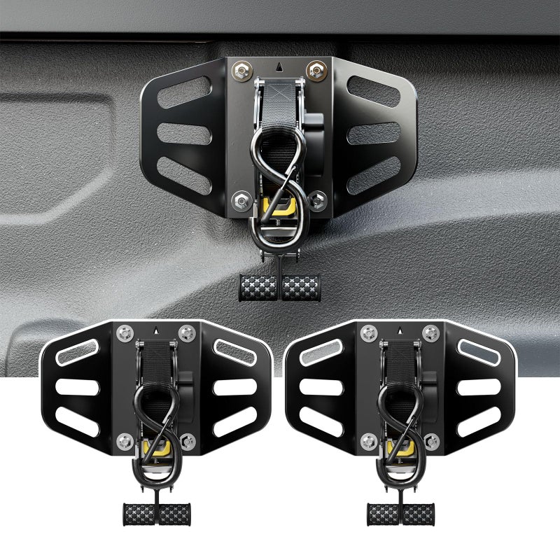 SZYANG 2PCS Retractable Ratchet Straps Compatible with 2019-2026 Dodge Ram 1500 Retractable Tie Down Straps Replacement for 2019-2026 Dodge Ram 1500 Accessories - Image 1