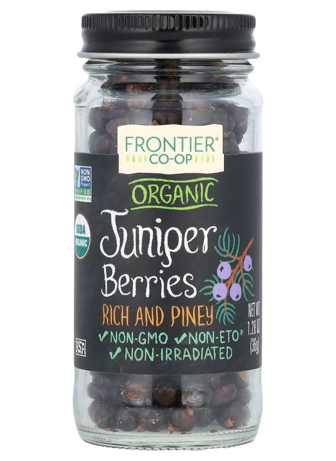 Frontier Co-op Organic Juniper Berries 1.28 oz (36 g) 