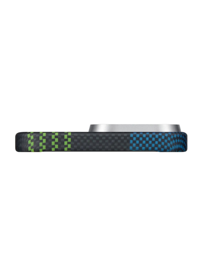 PITAKA iPhone 16 Pro Max MagSafe Case Aries Tactile Woven Cover / Wireless Charging-Friendly / Lightweight and Slim Back Cover - Credit card  - Image 4