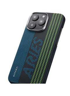 PITAKA iPhone 16 Pro Max MagSafe Case Aries Tactile Woven Cover / Wireless Charging-Friendly / Lightweight and Slim Back Cover - Credit card  - Image 5