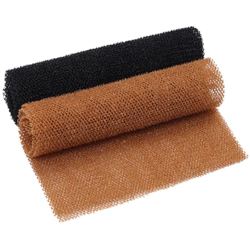 Fengek 2 Pcs African Exfoliating Net, Fengek 31.5 Inch African Long Body Net Sponges Skin Back Scrubber for Daily Shower Bathing Exfoliating (Multicolor 4) - Image 1
