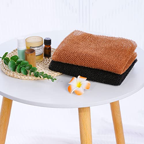 Fengek 2 Pcs African Exfoliating Net, Fengek 31.5 Inch African Long Body Net Sponges Skin Back Scrubber for Daily Shower Bathing Exfoliating (Multicolor 4) - Image 4