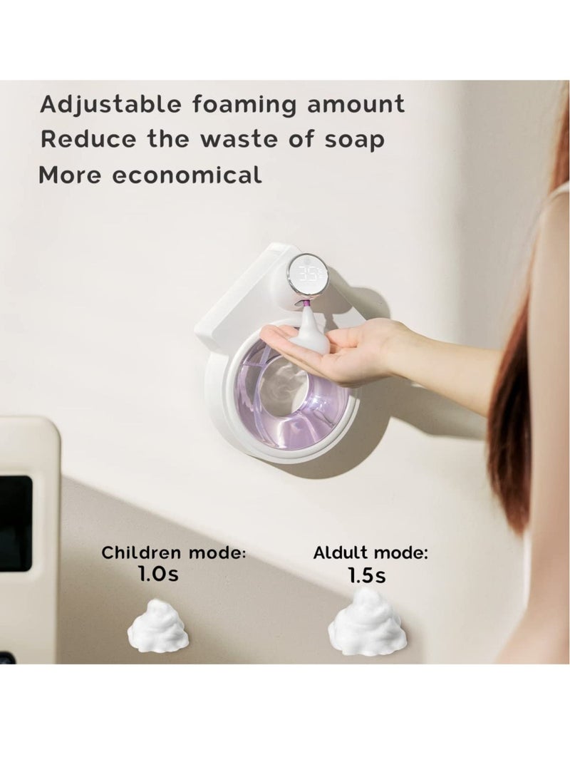 Excefore Automatic Soap Dispenser, Auto Foaming Touchless Hand Soap Dispenser, IPX6 Waterproof Foam Sanitizer Dispenser, Wall Mounted Foam Soap Dispenser, for Bathroom Countertop, 8.7oz/250ML - Image 5