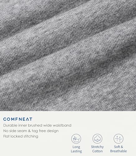 Comfneat Men's 5-Pack Boxer Briefs Super Stretchy Cotton Spandex Comfy Underwear (Grey Melange Pack-5, M) - Image 4