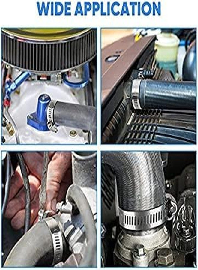 ES EKSAFAR ESEKSAFAR Alloy Stainless steel Hose clamp/Pipe clip Diameter Size adjust (5pc Hose clamp, 2 inch) - Image 5