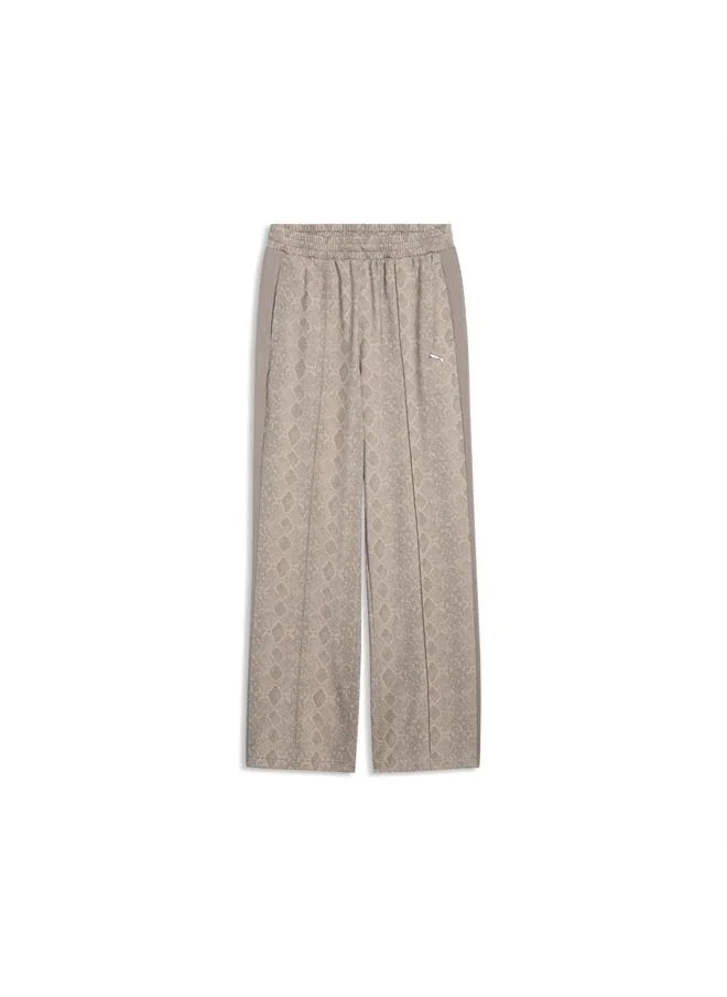 Puma Mouse Gray T7 Snake Print Straight Pants Women for Women | Best Price UAE