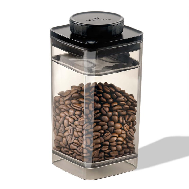 ANKOMN Coffee Vacuum Container, Patented Turn-n-Seal Canister Features the Airtight Vacuum Sealed Rubber and Inner Plate, Holding the Vacuum and Keeping Your Coffee Fresh Longer (One Pound) - Image 1