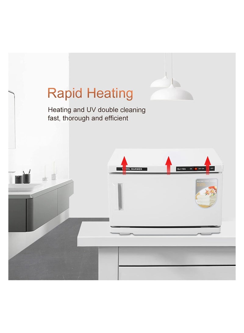 هونج كونج مستحضرات التجميل لتدفئة المناشف سعة 16 لترًا، معقم شران لتدفئة المناشف بالأشعة فوق البنفسجية مع التحكم في درجة الحرارة - Image 5