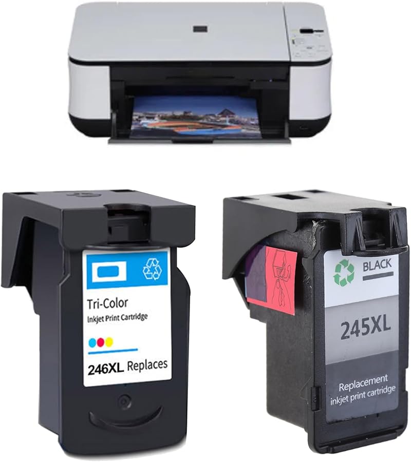 High Yield 246XL Black And Color Ink Cartridges For PG245 CL246 Printers - Image 3