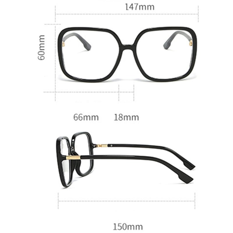 bullabulling Retro Square Reading Glasses For Women Blue Light Blocking Oversized Eyeglass Frames Large lens (Leopard, 1.50, x) - Image 4