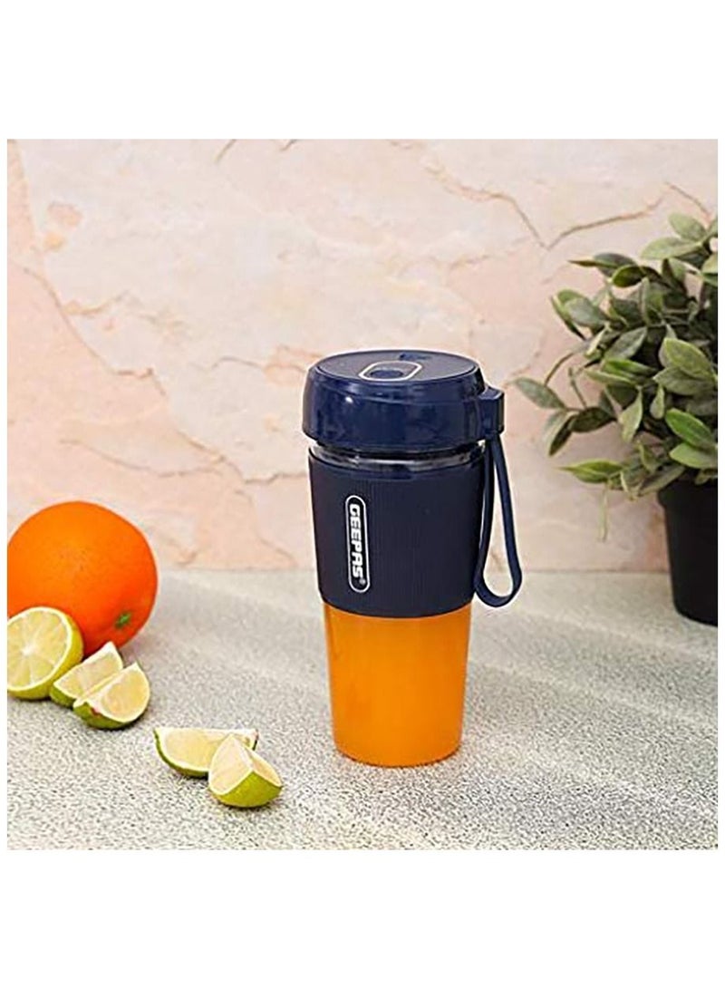جونيس خلاط صغير محمول 50 واط قابل لإعادة الشحن - 300 مل صانع عصير خلاط شخصي - ميني جوسير كوب USB آلة خلاط فواكه محمولة قابلة للشحن للمكاتب المنزلية الرياضية في الهواء الطلق - Image 3