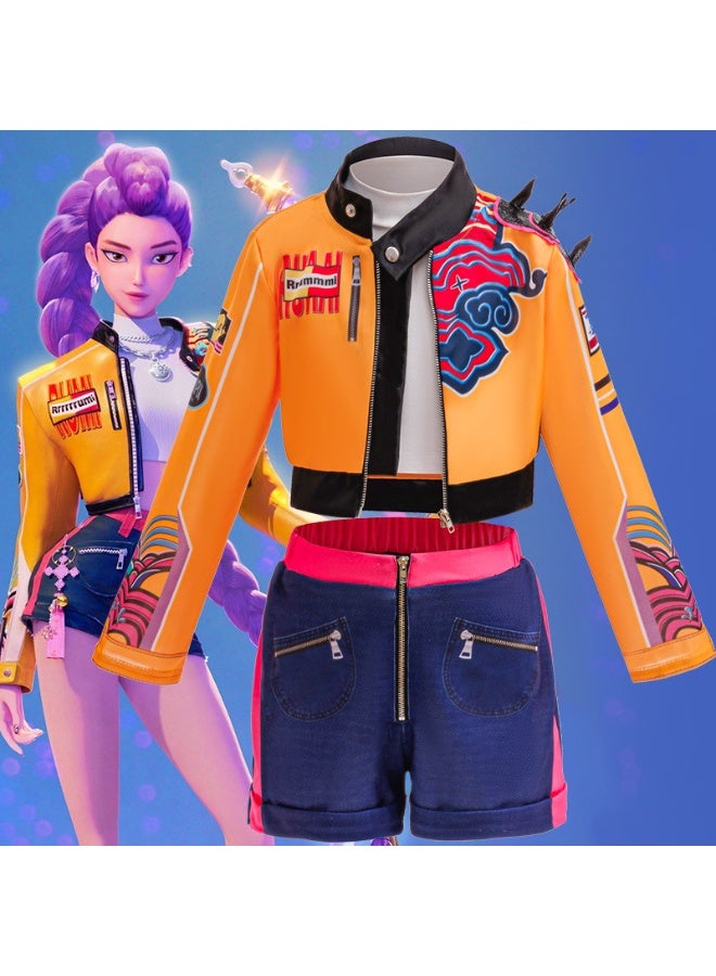 general KPop Demon Hunters Rumi cos suit Cosplay Costume Gift for Family and Friends - Image 1