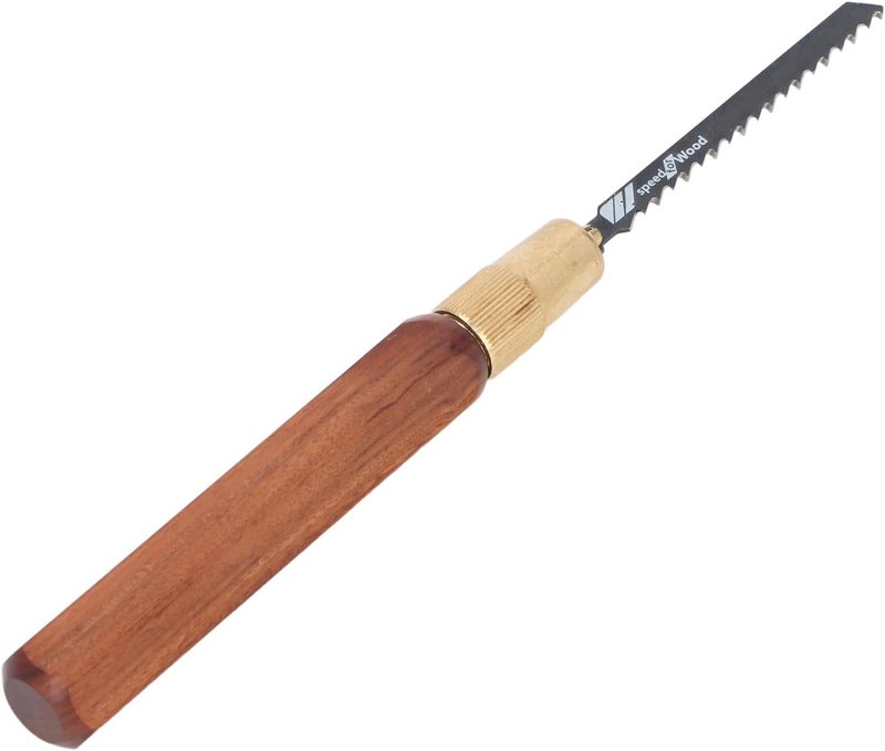 Versatile Hand Saw Kit, High Carbon Steel Blade, Hex Shaped Handle with Sturdy Brass Collet for Precise Woodworking, Manual Saw Kit, Suitable for Home and Professional Projects - Image 1