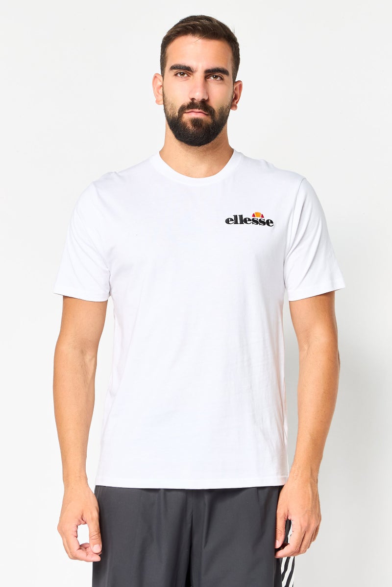 Ellesse Men Sportswear Fit Short Sleeve Outdoor T-Shirt, White - Image 1