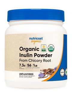 Nutricost Organic Inulin Powder from Chicory Root (56 servings) 454 Grams 1LB