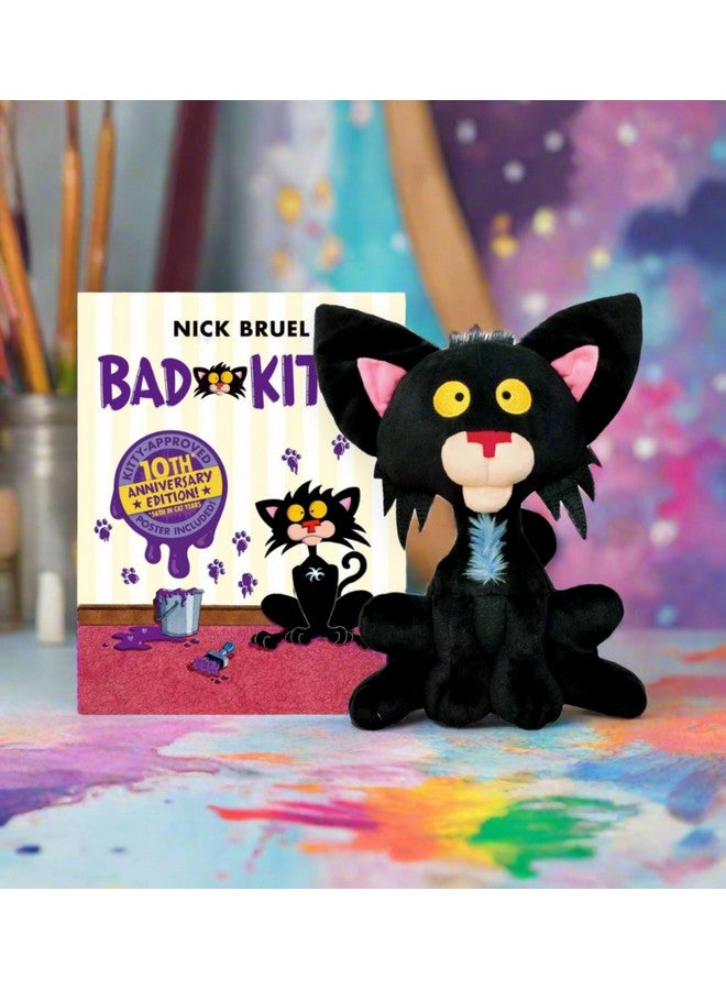 MerryMakers Bad Kitty, 10-Inch, Based on The bestselling Children's Books by Nick Bruel , Black, 11-Inch - Image 2
