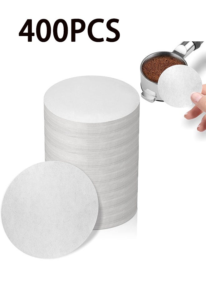 400 Pcs Coffee Paper Filters for Espresso Coffee Maker, 51 mm Unbleached Espresso Filter Puck Screen, Portafilter Paper Compatible with Breville Barista, Mr. Coffee, and Other Espresso Machines