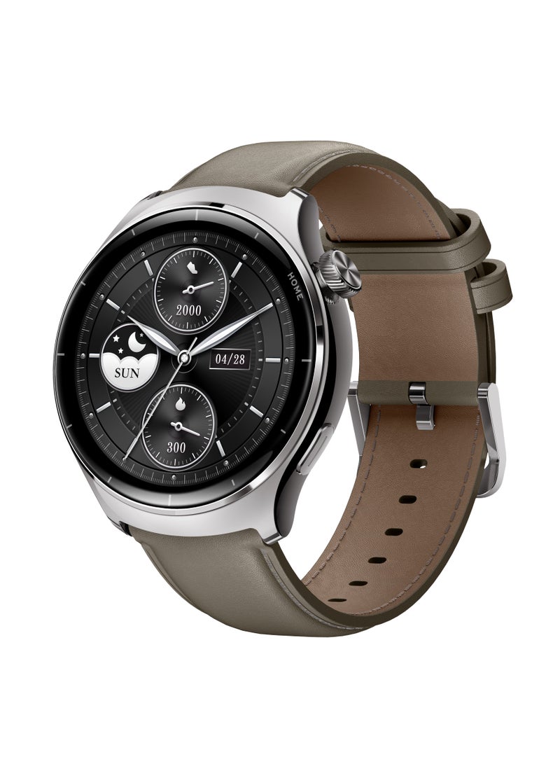 ميبرو Mibro Watch Lite3 Pro - ساعة ذكية بشاشة AMOLED مقاس 1.32 بوصة، مقاومة للماء، تصميم أنيق وأداء عالي - Khaki Gray، سبائك الزنك مع تقنية PA Insert Molding - Image 3