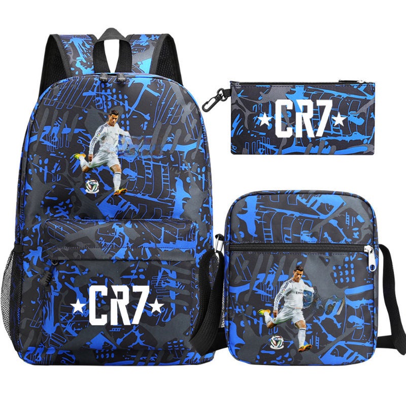 Cristiano Ronaldo Printed Youth Backpack Set 08 by color card picture 