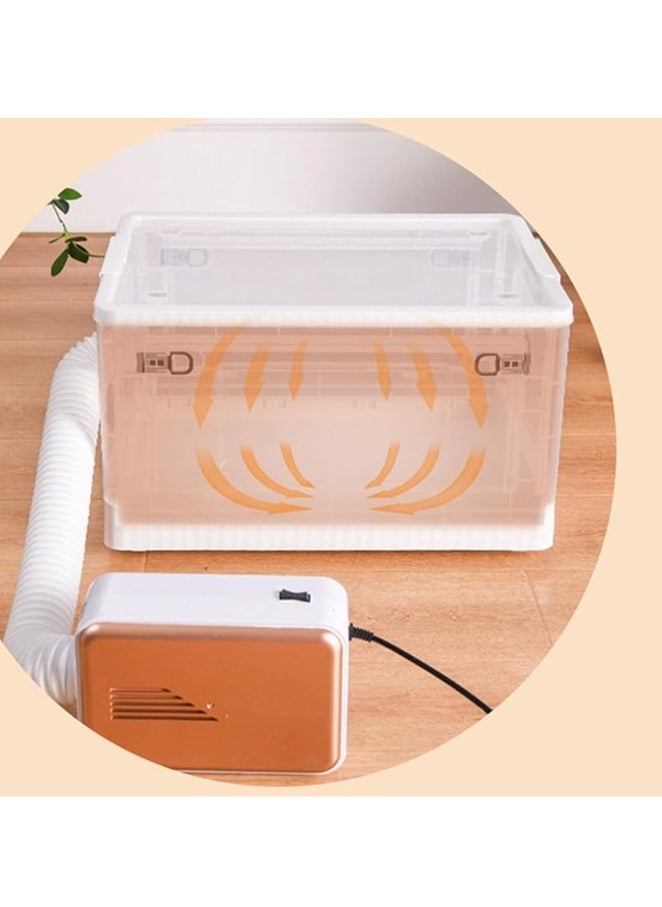 Pet Drying Box, Cat Noise Reduction Pulley, Clear Drying Box, Household Dog Pet Bathing Dryer Box (39.7 x 29.3 x 24.5 cm)