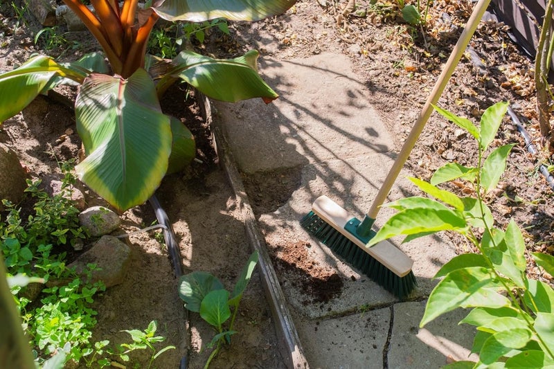 YORK Wooden Wide Broom with Hard & Durable bristles- Multipurpose Cleaning Brush with Long Handle-Effective for Bathroom, Outdoor Floor Cleaning-Wet and Dry (30 CM) - Image 2