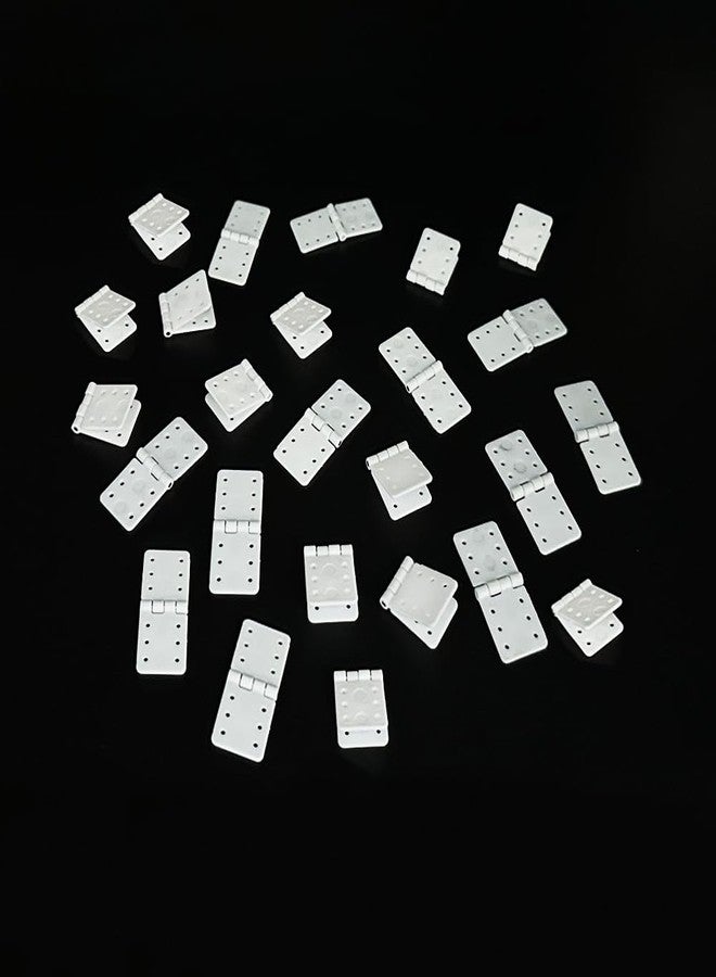 URIMPAVIDO 25PCS RC Airplane Pinned Nylon Hinges for RC Plane Replacement Parts Fixed Wing Model Airplane Loose-Leaf (Small 12X24mm) - Image 1
