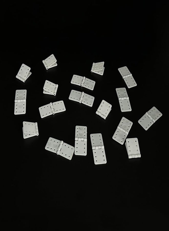 URIMPAVIDO 25PCS RC Airplane Pinned Nylon Hinges for RC Plane Replacement Parts Fixed Wing Model Airplane Loose-Leaf (Small 12X24mm) - Image 2