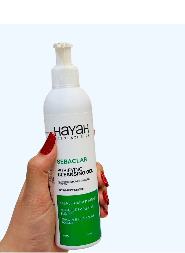 Hayah Hayah Sebaclar Purifying Cleansing Gel 200 Ml  - Image 1