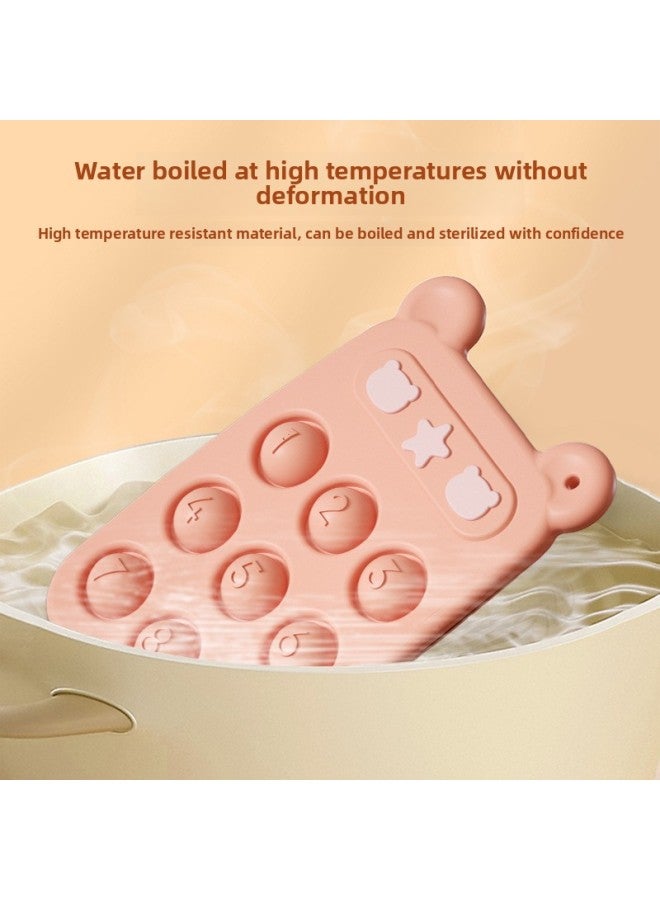 Baby Teething Toy Phone Shape Silicone Chewy Tooth Gel Anti-Eating Hand Training Grip Strengthener Intelligent Toys For Infants-Color:Lilac OPP Bag - Image 3