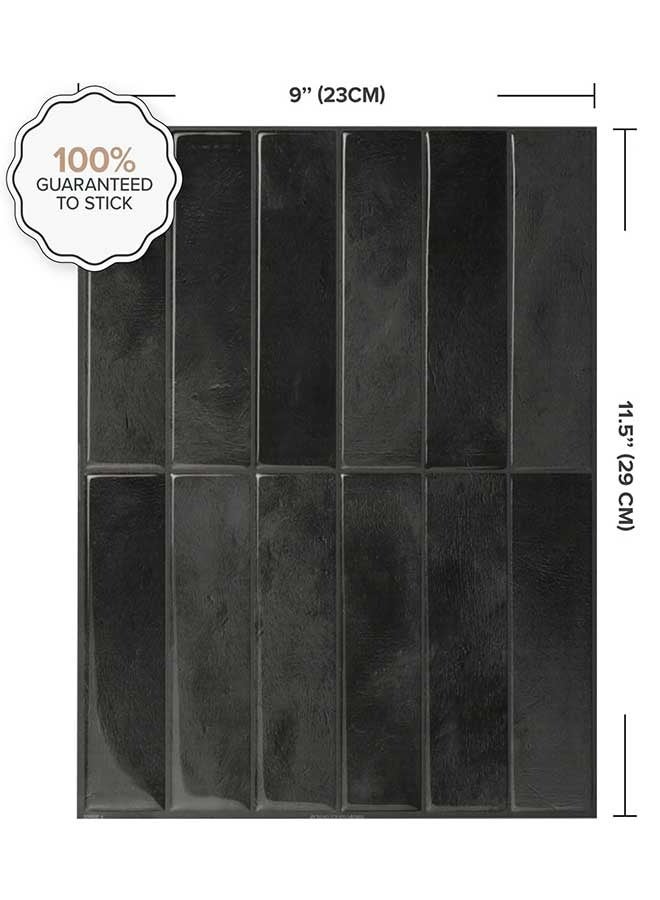 رَوَائِد بلاط خلفية للمطبخ قابل للتقشير واللصق، 5 صفائح ثلاثية الأبعاد ذاتية اللصق، بلاط لاصق للجدران في المطبخ والحمام، مقاس 23 × 29 سم - Image 3