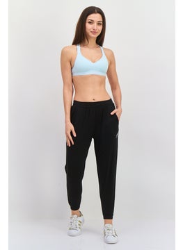 KANGOL Women Regular Fit Solid Jogger Pants, Black  - Image 4