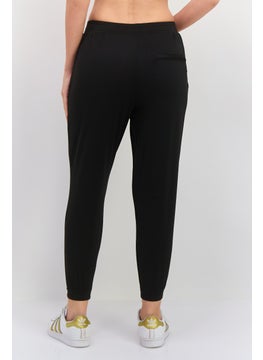 KANGOL Women Regular Fit Solid Jogger Pants, Black  - Image 3