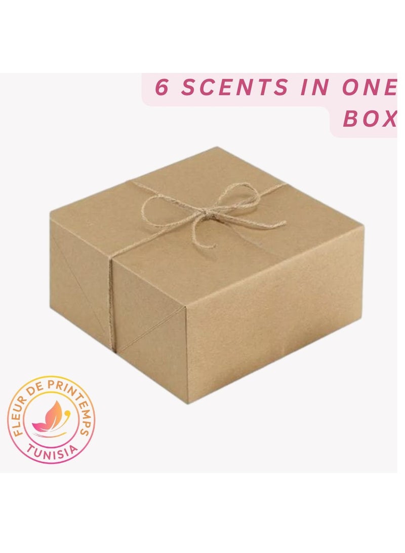 Fleur De Printemps Floral Air Freshener Gift Box | 6 Scents: Golden Rose, Jasmine, Lily Flower, Lavender, Amber, Cherry | Elegant & Long-Lasting | Gas-Free & Anti-Smoking | Ideal for Home, Car, Office, Fabrics - Image 2