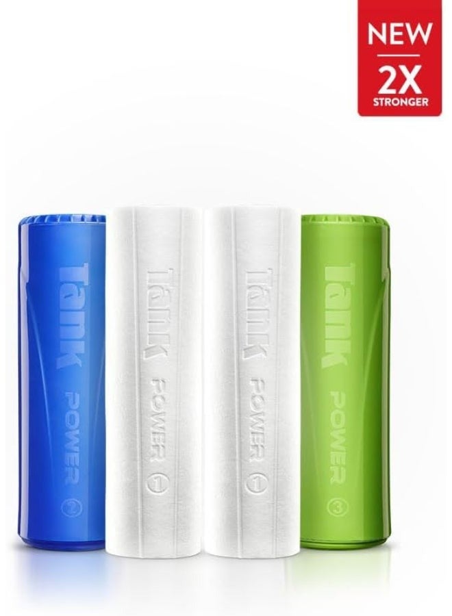 تانك مجموعة خراطيش فلتر المياه باور متعددة الألوان