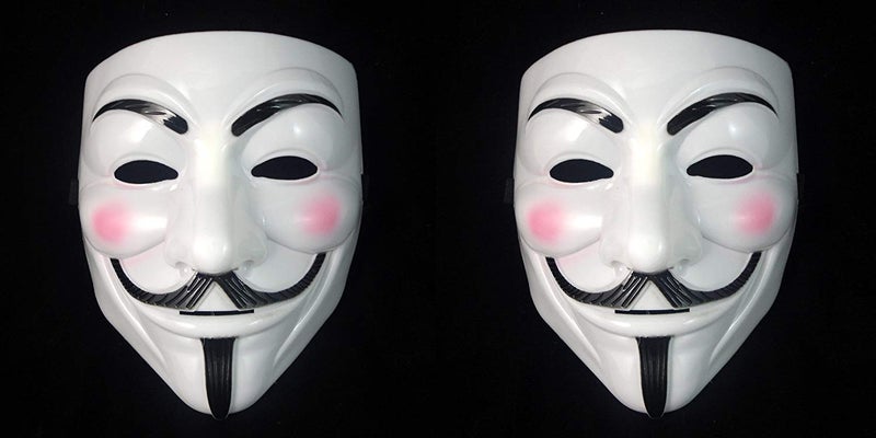 Western Era Vendetta Comic Face Mask Anonymous Guy Fawkes, (Set of 2) - Image 4