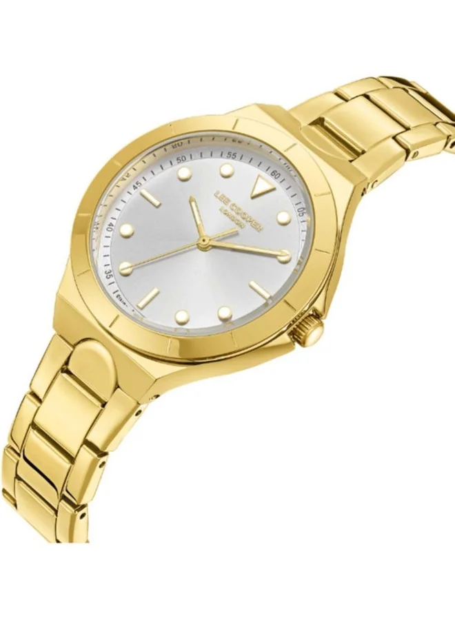 لي كوبر LEE COOPER Women's 2035 Movement Watch, Analog Display and Metal Strap - LC07999.130, Silver