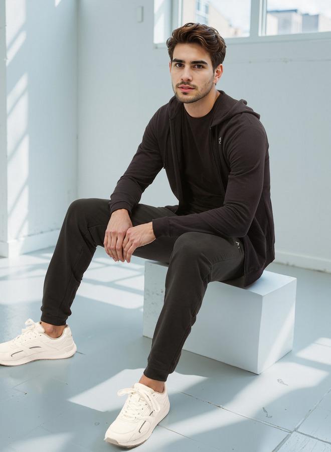 Active Jog Pants with Pocket Detail and Drawstring - Image 2