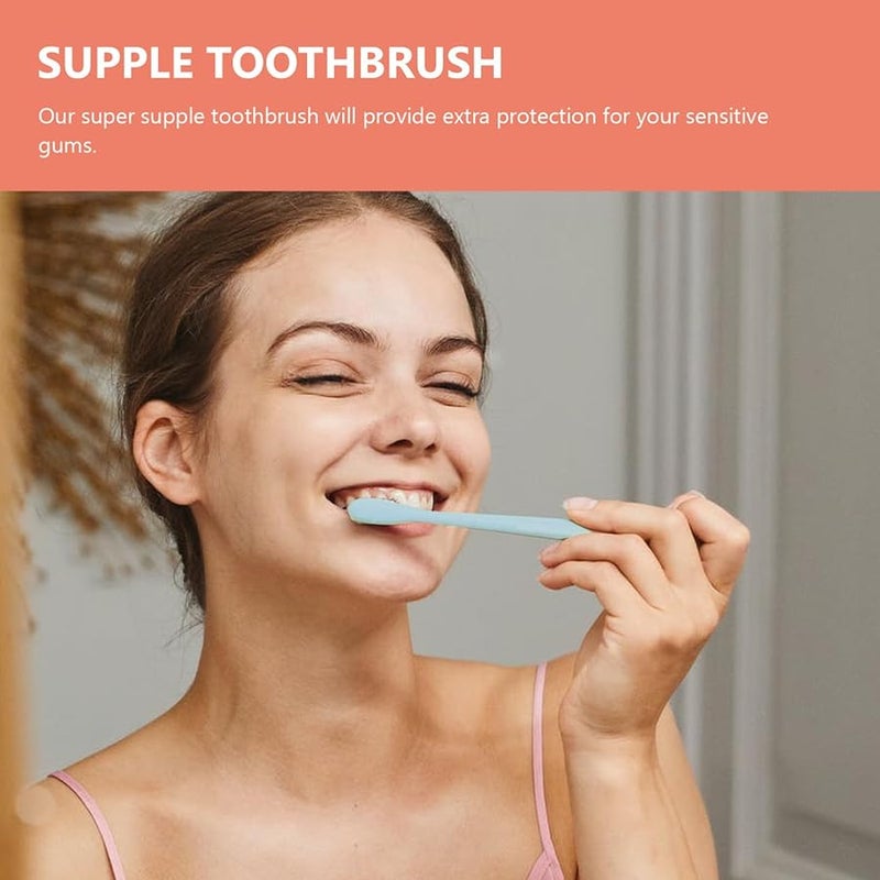 6 قطع أغطية واقية لفرشاة أسنان الكبار فائقة النعومة للعناية بالفم أثناء السفر - Image 4