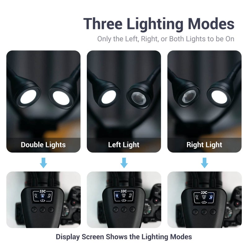 JJC 10-Level Brightness LED Macro Arm Light, CRI 95+ 5600K Macro Photography Lighting with USB-C Charging for Canon Nikon Sony Olympus Pentax DSLR Camera for Insert Plant Jewelry Close Up Shooting - Image 4