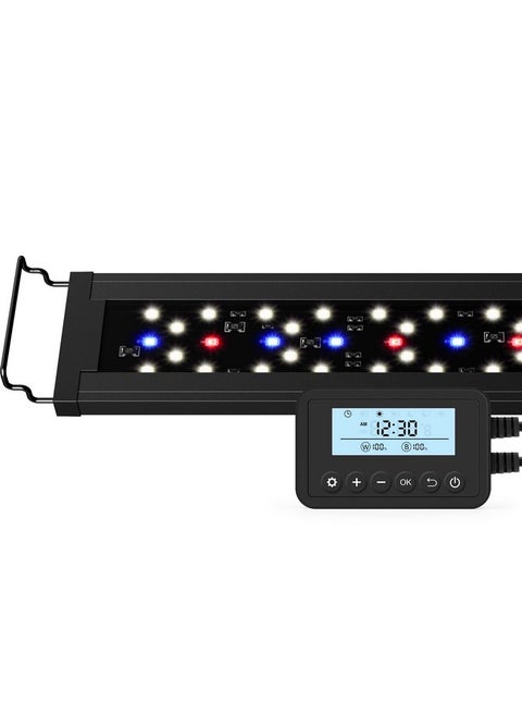 Skyled Plus Aquarium Plant Light, Freshwater Fish Tank Light With Ramp Up And Dim Down, Spectrum Adjustable And Lighting Schedule Programmable With Controller, 1824 Inches, 18 Watts