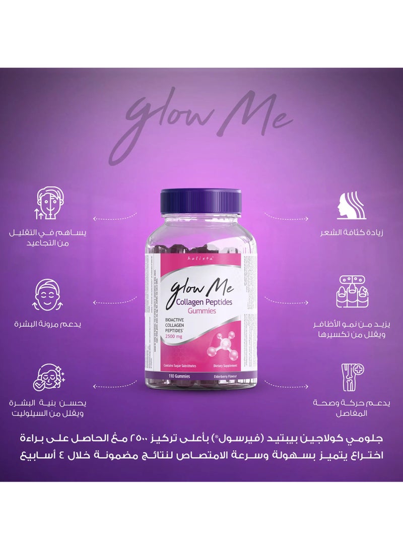 Holista Glow Me - Collagen Peptides 2500 Mg - 110 Gummies - Image 2