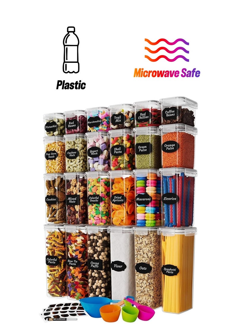 دوبكارت حاويات تخزين الطعام، خالية من مادة BPA، آمنة للاستخدام في غسالة الأطباق والميكروويف والفريزر (24 قطعة) - Image 1