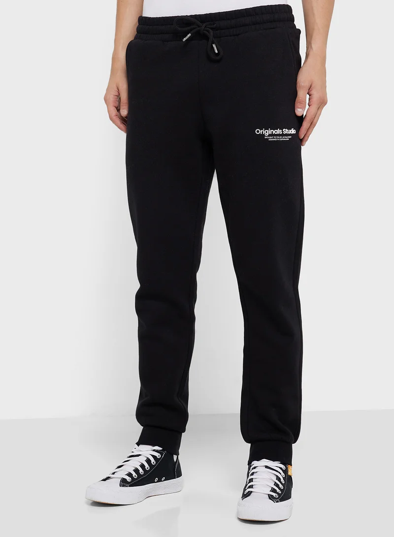 جاك اند جونز Drawstring Cuffed Sweatpants