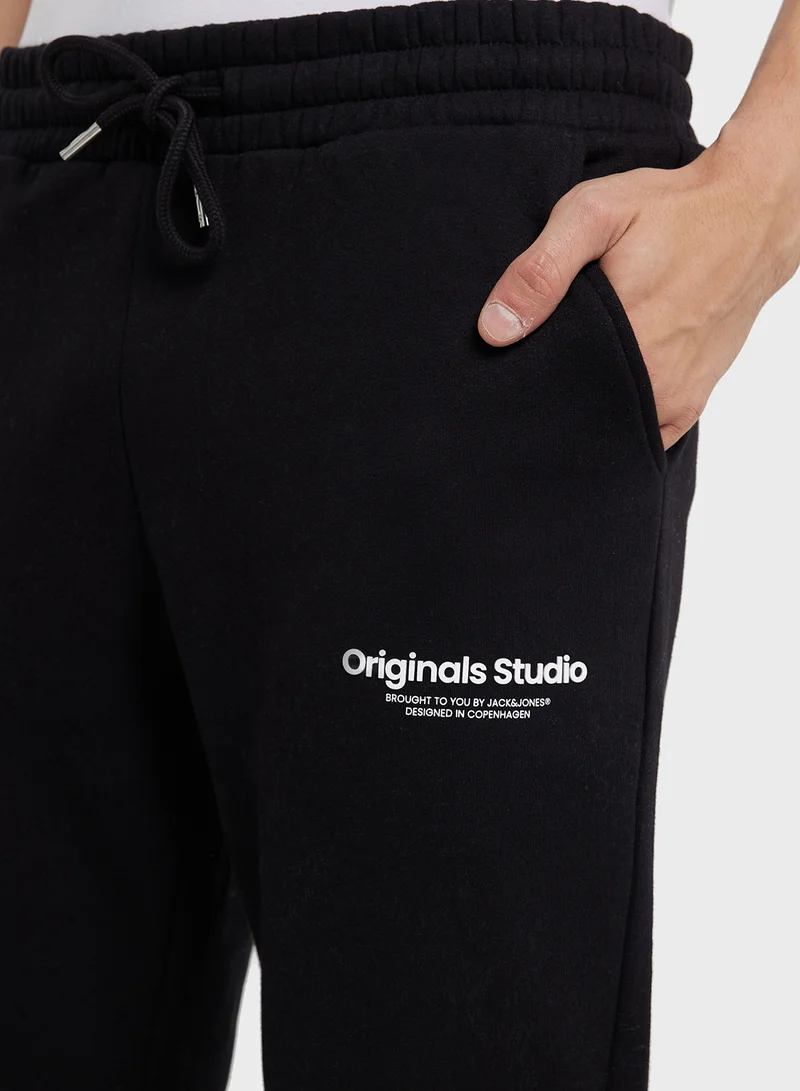 جاك اند جونز Drawstring Cuffed Sweatpants