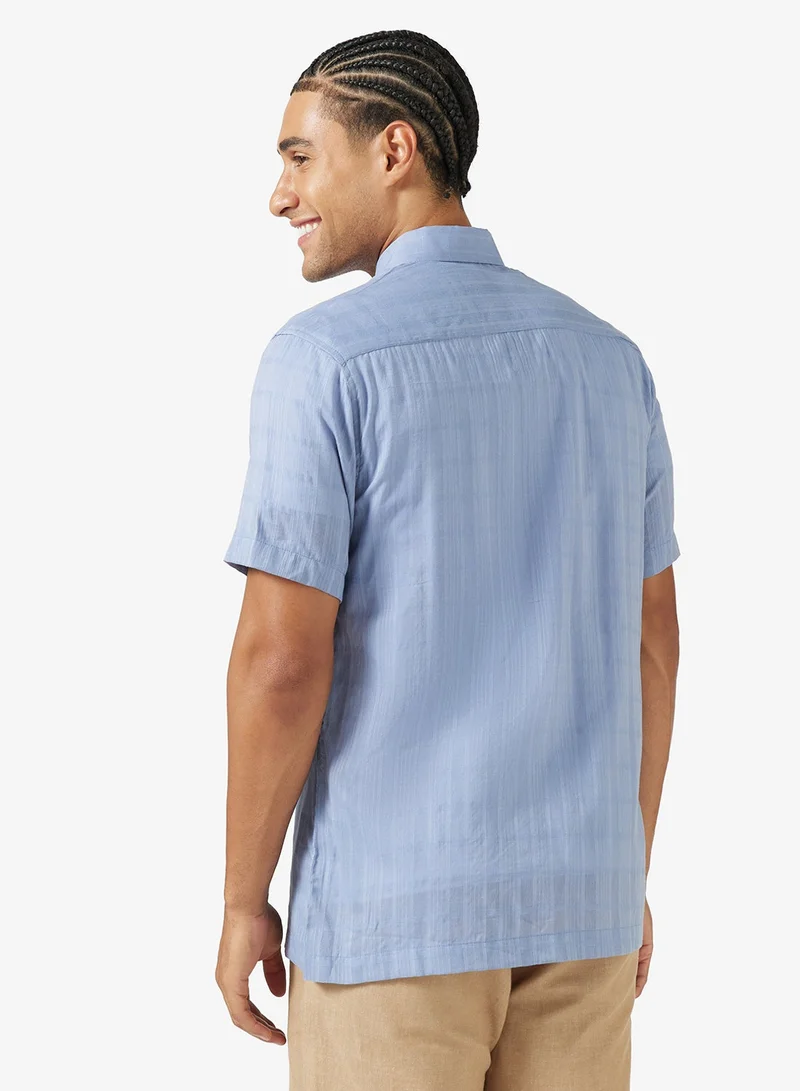 سفنتي فايف قميص كلاسيكي بقصة عادية