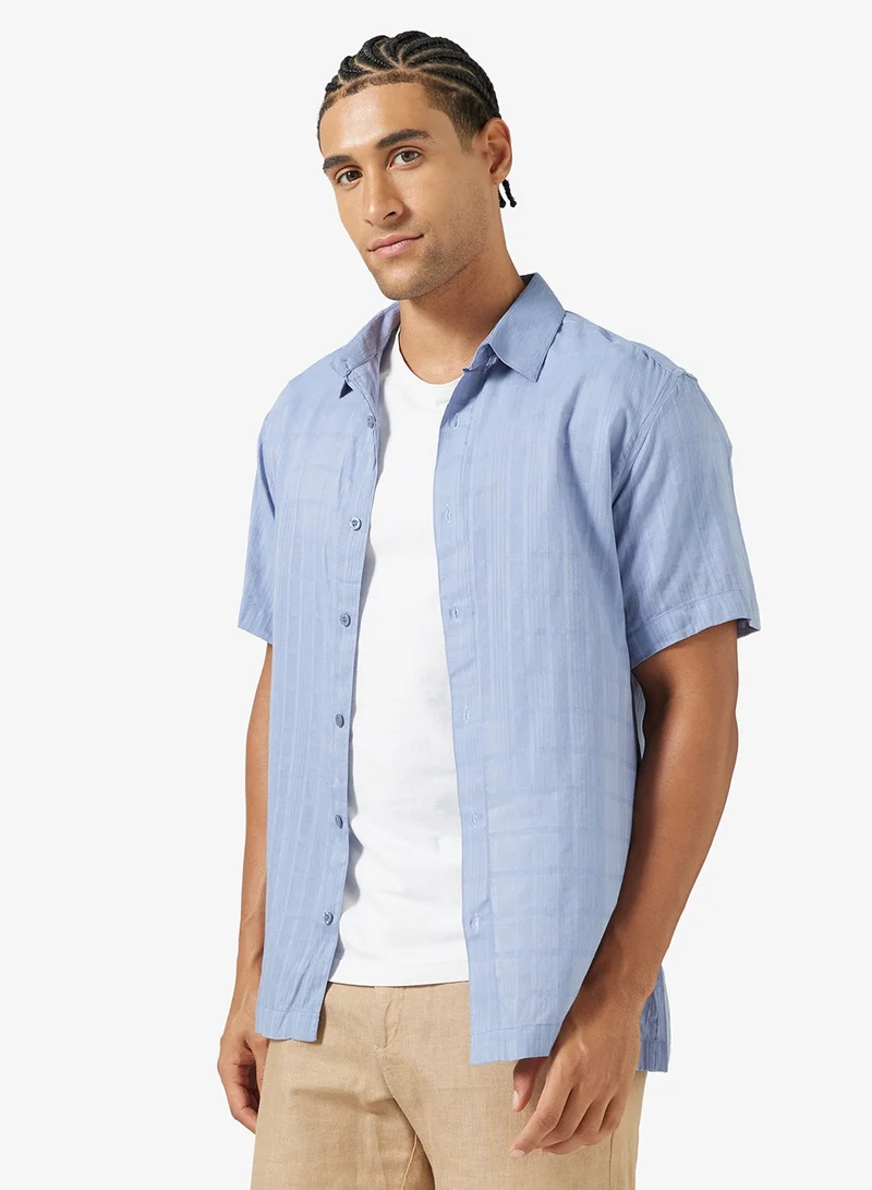 سفنتي فايف قميص كلاسيكي بقصة عادية