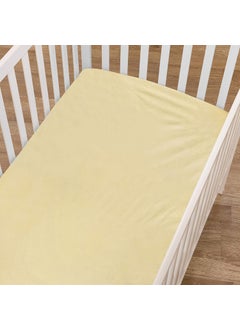 Edenwald Edenwald 100 Waterproof Soft Baby Crib Fitted Sheets Terry Cotton Washable Soft Breathable Toddler Crib Mattress Fitted Sheet with Elastic Beige 28x52x8 Pack of 2 Pcs Fitted Sheet 
